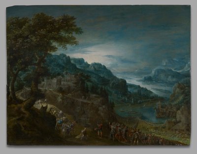 A Reconciliação de Jacob e Esaú de Marten van Valckenborch