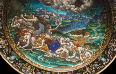 O massacre dos Niobides, pormenor, c.1580 (objeto) de Martial Courteys