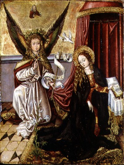 A Anunciação de Martin (follower of) Schongauer