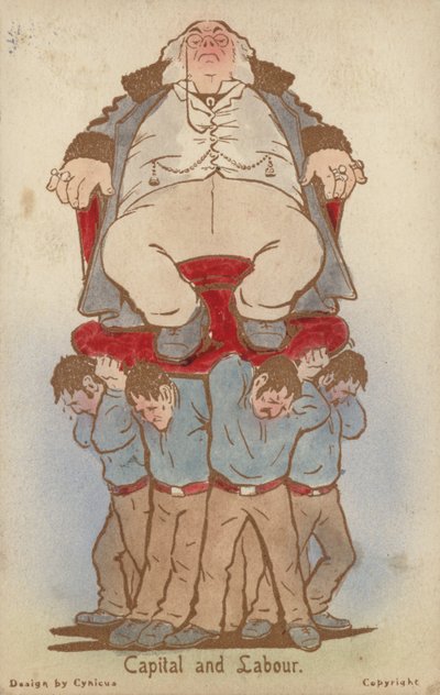 Capital e Trabalho (cor litho) de Martin  Anderson