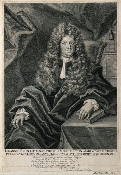 Johannes Bohn. Gravura a linha de M. Bernigeroth. de Martin Bernigeroth