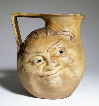 Um jarro grotesco da Martin Brothers com um rosto humorístico, 1898 de Martin Brothers