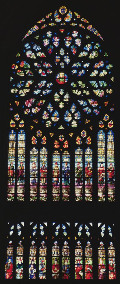 A janela sul, c.1550 (vitral) de Martin Chambiges