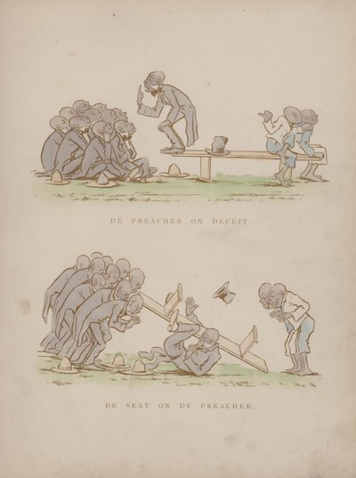 Página dos Humores de Cynicus (gravura colorida) de Martin  Anderson