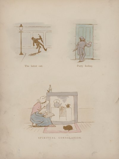 Página dos Humores de Cynicus (gravura colorida) de Martin  Anderson