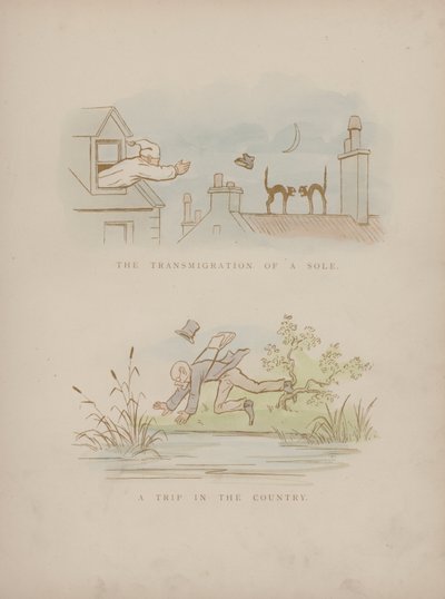 Página dos Humores de Cynicus (gravura colorida) de Martin  Anderson