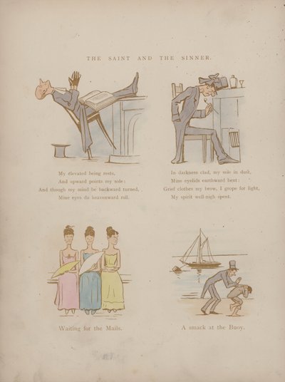 Página dos Humores de Cynicus (gravura colorida) de Martin  Anderson