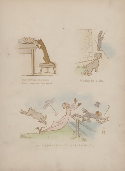 Página dos Humores de Cynicus (gravura colorida) de Martin  Anderson