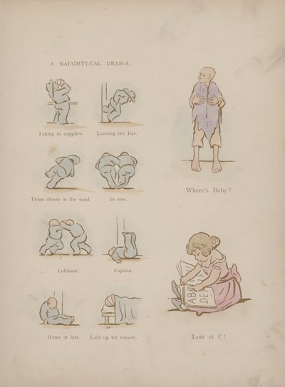 Página dos Humores de Cynicus (gravura colorida) de Martin  Anderson