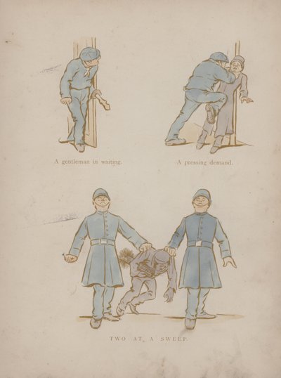 Página dos Humores de Cynicus (gravura colorida) de Martin  Anderson