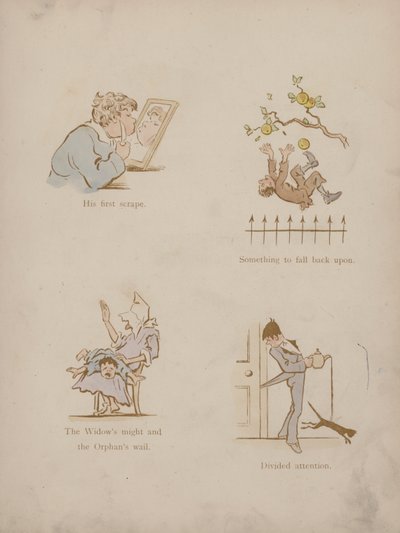 Página dos Humores de Cynicus (gravura colorida) de Martin  Anderson