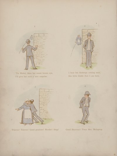 Página dos Humores de Cynicus (gravura colorida) de Martin  Anderson