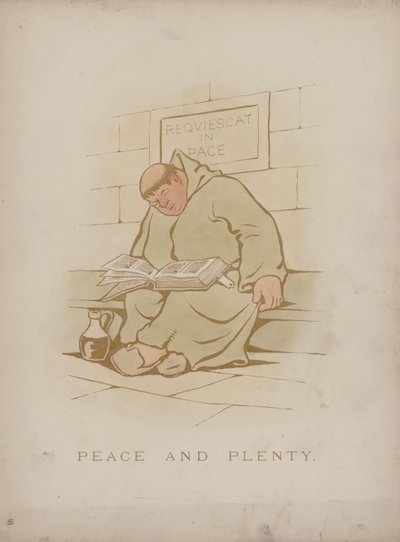 Página dos Humores de Cynicus (gravura colorida) de Martin  Anderson