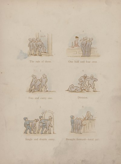 Página dos Humores de Cynicus (gravura colorida) de Martin  Anderson