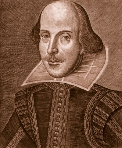Retrato de Shakespeare, 1623. de Martin Droeshout