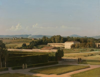 Vista para os jardins da Villa Medici. 1811-16 de Martin Drölling