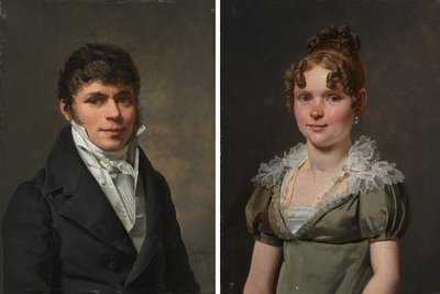 Nicolas Louis Faret e Madame Nicolas Louis Faret de Martin Drölling