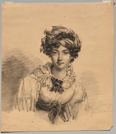 Retrato da filha do artista de Martin Drölling