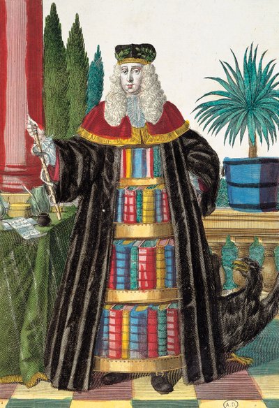 Doutor, gravura de Assemblage des nouveau manouvries habilles de Martin Engelbrecht (1684-1756), Alemanha de Martin Engelbrecht