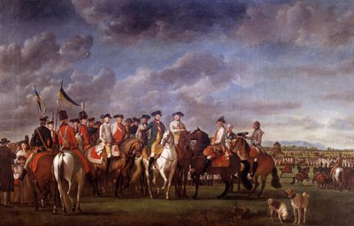 Imperador José II da Áustria (1741-1790) no acampamento Minkendorf perto de Baden em 1788 Pintura de Martin Quadal (1736-1808) 1788 Viena. Museu Kunsthistorische de Martin Ferdinand Quadal