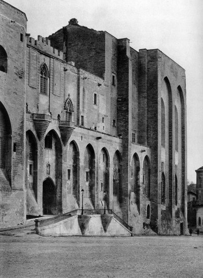 Palácio Papal, Avignon, França, 1937 de Martin Hurlimann