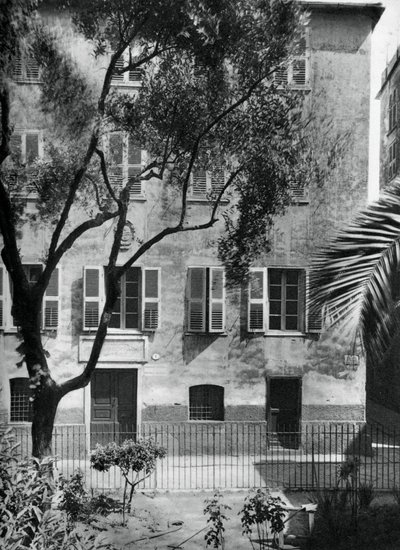 A casa onde Napoleão nasceu, Ajaccio, Córsega, 1937. de Martin Hurlimann