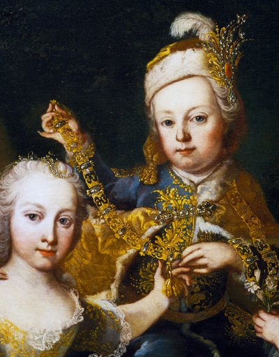 Retrato de José II em bebé (Viena de Martin II Mytens or Meytens