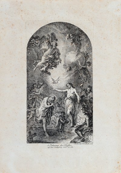 Batismo de Cristo de Martin Johann Schmidt