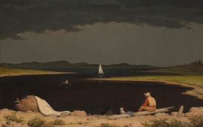 Aproximando-se da tempestade do trovão, 1859. de Martin Johnson Heade