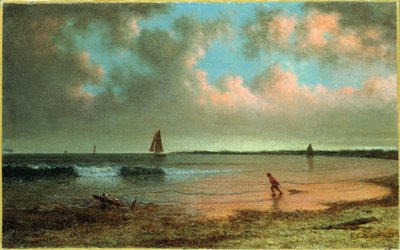 Cena costeira da Nova Inglaterra de Martin Johnson Heade