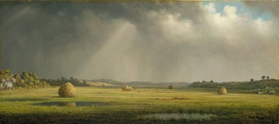 Newburyport Meadows, c.1876-81 (óleo sobre tela) de Martin Johnson Heade