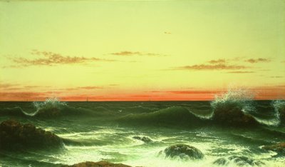 Paisagem: Sunset, 1861 de Martin Johnson Heade