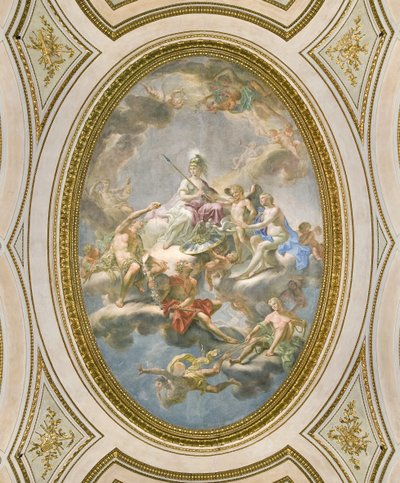 La Sapienza, teto do Salone d Onore ou Sala Napoleonica, 1777 de Martin Knoller
