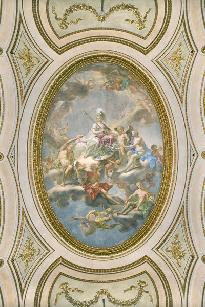 La Sapienza, teto do Salone d Onore ou Sala Napoleonica, 1777 de Martin Knoller
