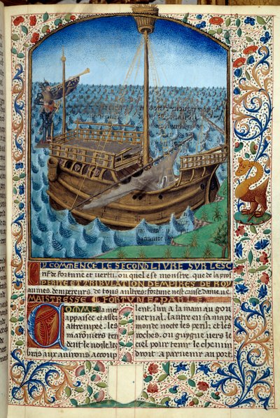 Representação de um navio no mar - Miniatura de "L