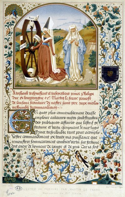 A roda da fortuna - por Martin Le Franc de Martin Le Franc