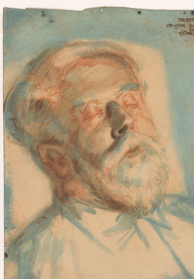 Breitner no seu leito de morte (título sobre o objecto) de Martin Monnickendam (signed by artist)
