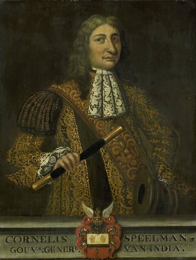 Retrato de Cornelis Speelman, governador-geral das Índias Orientais Holandesas de Martin Palin (copy after)
