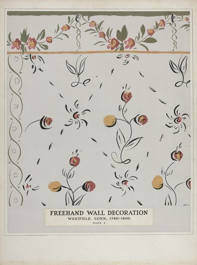 Hand Painted Wall Detail, c. 1938. de Martin Partyka