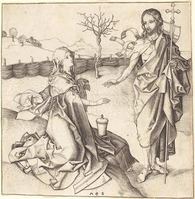Cristo Aparecendo a Maria Madalena de Martin Schongauer