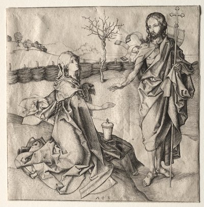 Cristo Aparecendo à Madalena de Martin Schongauer