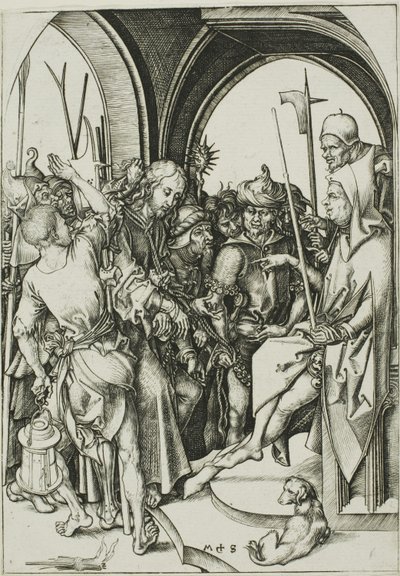 Cristo Antes de Anás de Martin Schongauer