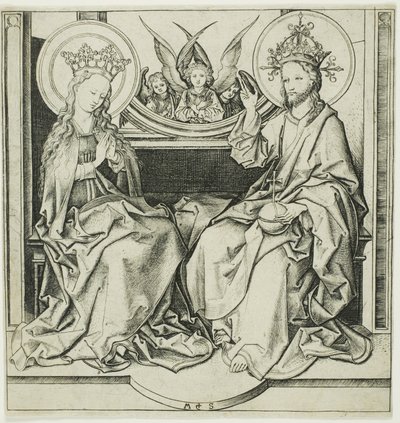 Cristo abençoando a Virgem de Martin Schongauer