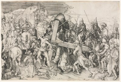 Cristo carregando a cruz de Martin Schongauer