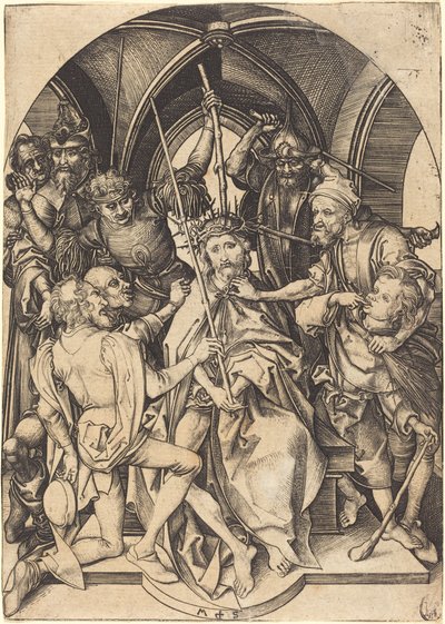 Cristo coroado de espinhos de Martin Schongauer