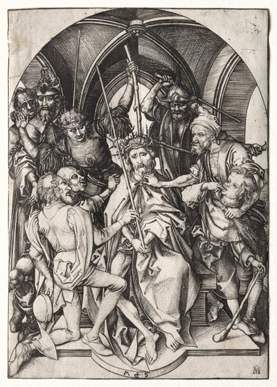 Cristo coroado de espinhos de Martin Schongauer