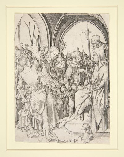 Cristo diante de Anás de Martin Schongauer