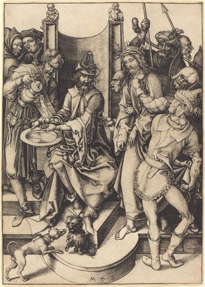 Cristo diante de Pilatos de Martin Schongauer