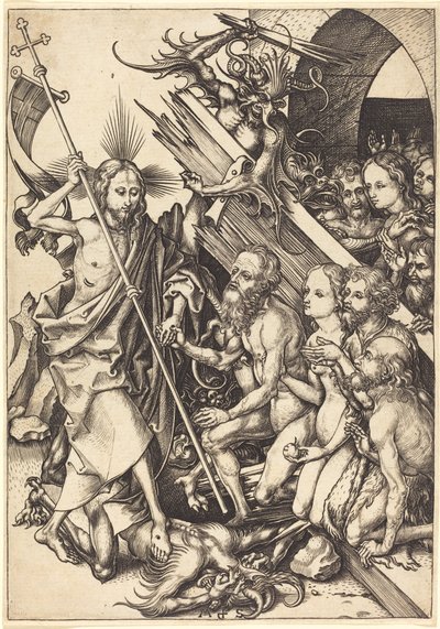 Cristo no limbo de Martin Schongauer