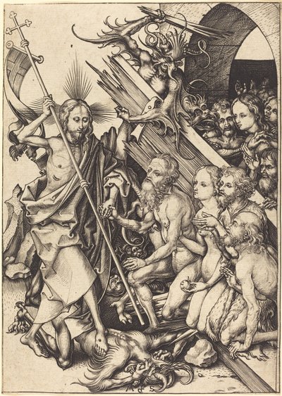 Cristo no limbo de Martin Schongauer